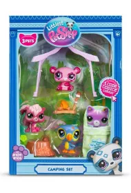 Littlest Pet Shop seria 2 Kemping zwierzak�w, 3 Figurki + akcesoria