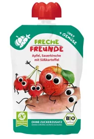 Freche Freunde Mus jabko - winia - batat od 6 miesica 100 g Bio