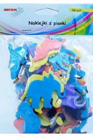 Brewis Naklejki z pianki dzikie zwierz�ta 98 szt.