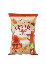 Oho! Chipsy z czerwonej soczewicy o smaku tajskiego sodkiego chilli 120 g