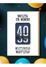 Nadwyraz.com Karnet Urodziny 40