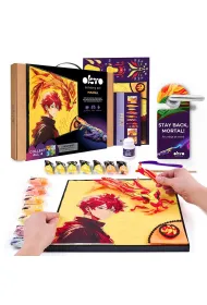 DIY Malowanie 3D "MANGA" 30*40 cm Ogie�