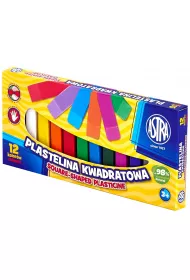 Astra Plastelina kwadratowa 12 szt.