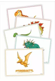 Plansze edukacyjne A4. Dinozaury