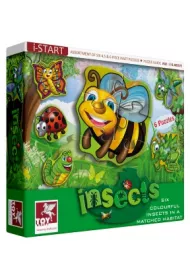 Puzzle - 6 obrazk�w owad�w Toy Kraft