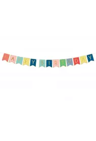 PartyDeco Girlanda Happy Birthday 15x175 cm