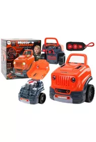 Zestaw majsterkowicza auto pomara�czowe LeanToys