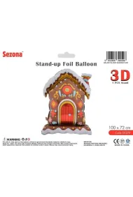 Balon Bo�e Narodzenie Dom z piernika 100x72cm