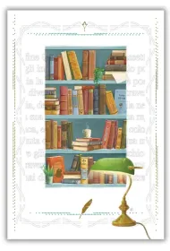 DaVinci Karnet 12x18cm + koperta Biblioteka