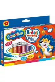 St. Majewski Kredki w sztyfcie Bambino 12 kolor�w
