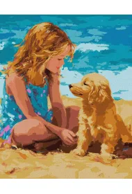 Ideyka Malowanie po numerach - Przyjaciel z dzieci�stwa 40x50cm