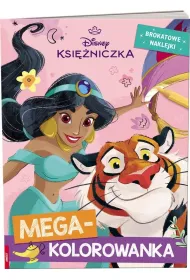 DISNEY KSIʯNICZKA. MEGAKOLOROWANKA. BROKATOWE NAKLEJKI