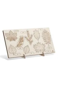 Puzzle drewniane - Co z drzewa spad�o Li�cie Sounds Wood