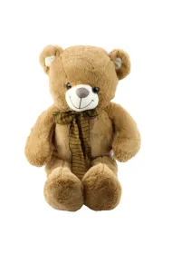 Mi� pluszowy z br�zow� kokard� 60cm LeanToys