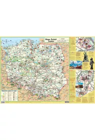 Mapa Polski Junior dla dzieci. Plansza edukacyjna na cian i biurko