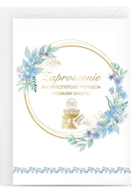 Zaproszenia komunia �w. 4 szt.
