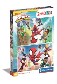 Puzzle 2x60 el. SuperColor. Spidey Clementoni