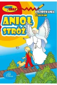 Kolorowanka z zabawami. Anio� Str�