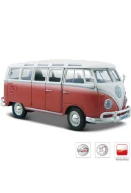 Model metalowy Volkswagen Samba bia�o-czerwiny Maisto