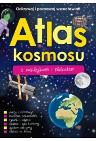 Atlas kosmosu z naklejkami i plakatem