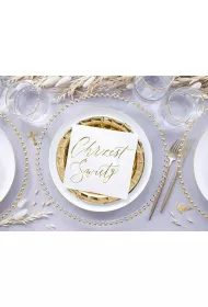 PartyDeco Serwetki Chrzest �wi�ty bia�e 33x33cm