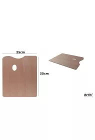 Artix Paleta malarska prostoktna drewniana 30x25cm