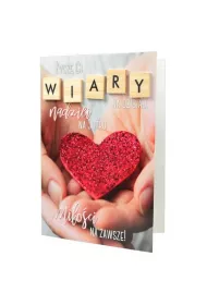 Kukartka Karnet B6 TCZ-007 Wiara, nadzieja, mi�o��