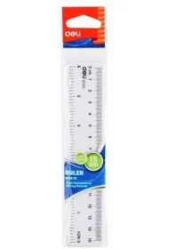 Deli Linijka 15 cm prze�roczysta