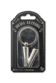 If Silver Letter Keyring - brelok do kluczy litera V