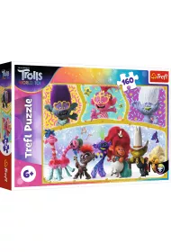 Puzzle 160 el. Weso�y �wiat Troli Trefl