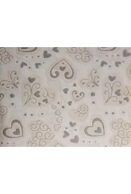 Happy Color Papiery ozdobne Deco LOVE Serca, srebrne welwetowe, 20X29cm, 10 arkuszy