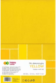 Happy Color Filc dekoracyjny, , ��ty 20x30cm, 1.5mm