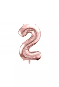 PartyDeco Balon foliowy 2 r�owe z�oto 86cm