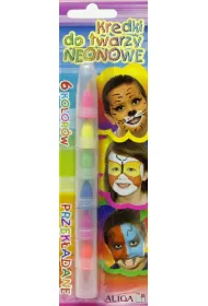 Aliga Kredki do twarzy neonowe 6 kolor�w