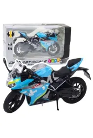 Motocykl metalowy z d�wi�kiem i �wiat�em 1:12 LeanToys