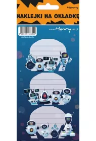 Henry Naklejki na zeszyty Roboty 12 szt.