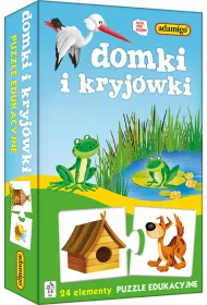 Puzzle edukacyjne 24 el. Domki i kryj�wki Adamigo