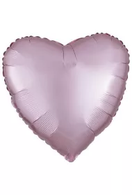 Amscan Balon foliowy Lustre Pastel r�owy serce 43cm
