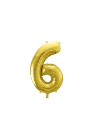 PartyDeco Balon foliowy 6 jasny z�oty 72cm