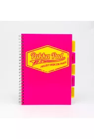 Pukka Pad Ko�ozeszyt A4 Neon r�owy kratka 100 kartek