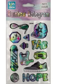 Stnux Naklejki rainbow hologram - Fab