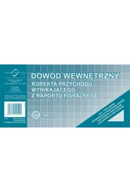 Michalczyk i Prokop Dow�d wewn�trzny Korekta przychodu... V-75