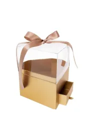 Rozette Pude�ko Flower Box Diament z�oto