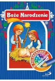 Kolorowanka z naklejkami. Bo�e Narodzenie