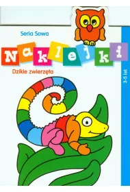 Seria sowa.Naklejki Dzikie zwierz�ta