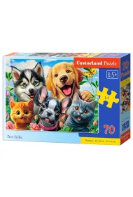 Puzzle 70 el. Pets Selfie Castorland