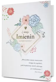 Karnet okazjonalny B6 z kopert� Imieniny PAN DRAGON HM200-3559