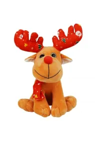 Maskotka - Renifer ze �wi�tecznym poro�em, 20 cm Rozette