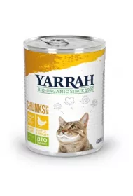 Yarrah Mokra karma dla dorosego kota kawaki kurczaka z pomidorem i pokrzyw 405 g Bio