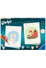 Malowanie po numerach CreArt - Zestaw Mi� z liskiem Ravensburger